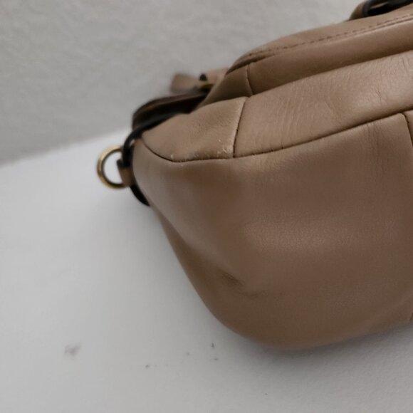 Euc Coach Campbell  All Tan Leather Satchel Handbag Purse - Picture 10 of 16